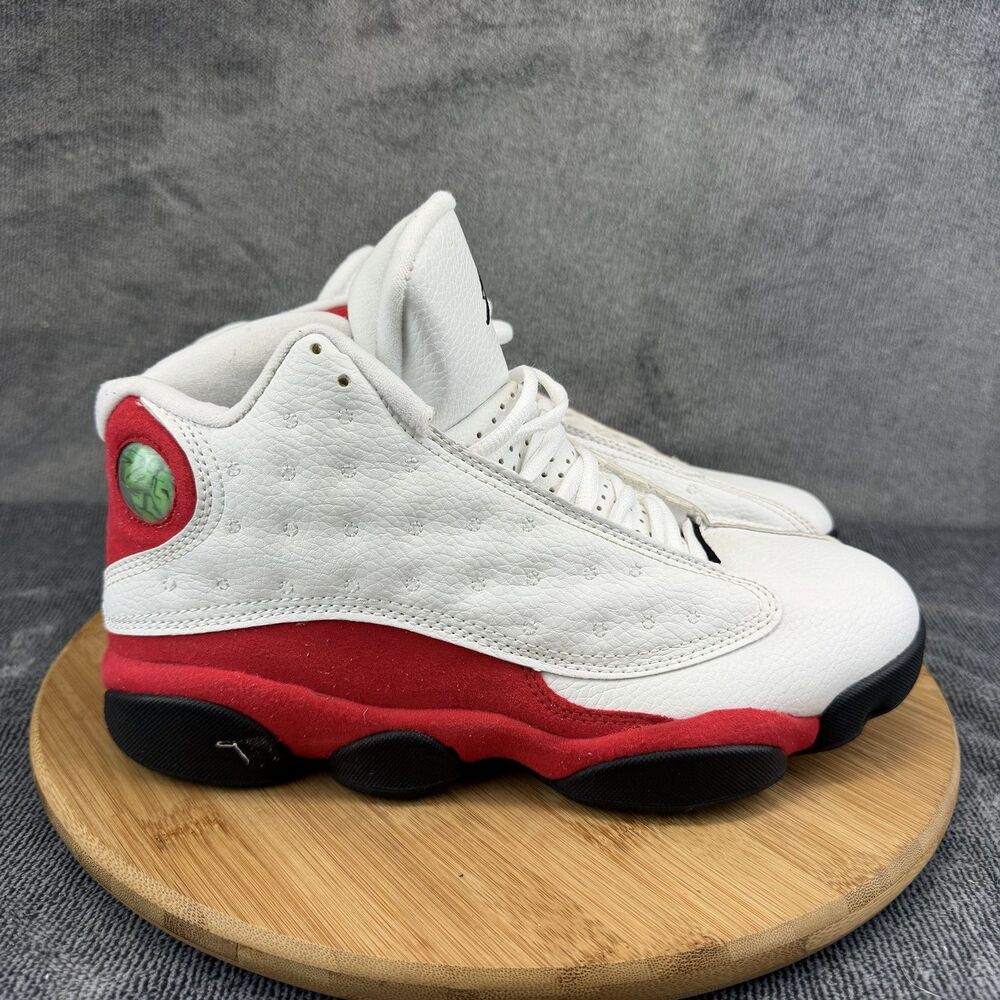 Nike Air Jordan 13 Retro Shoes Mens Size 7 White Cherry Red Sneakers 310004-132